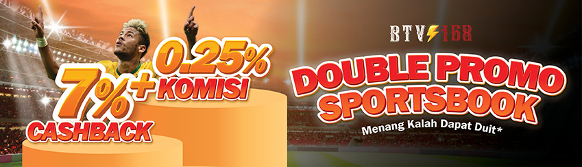 CASHBACK 7% + KOMISI ROLLINGAN 0.25% SPORTSBOOK