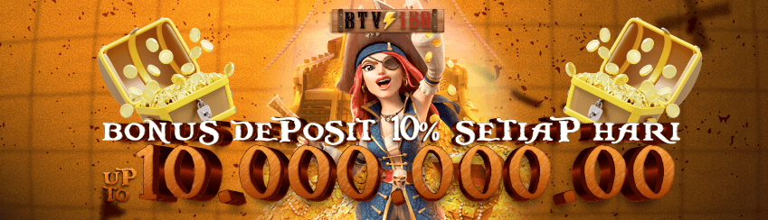 BONUS DEPOSIT SLOT 10% SETIAP HARI